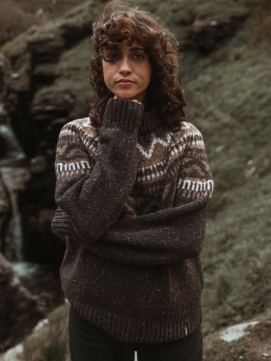 Women's Porth Fair Isle Yoke Jumper