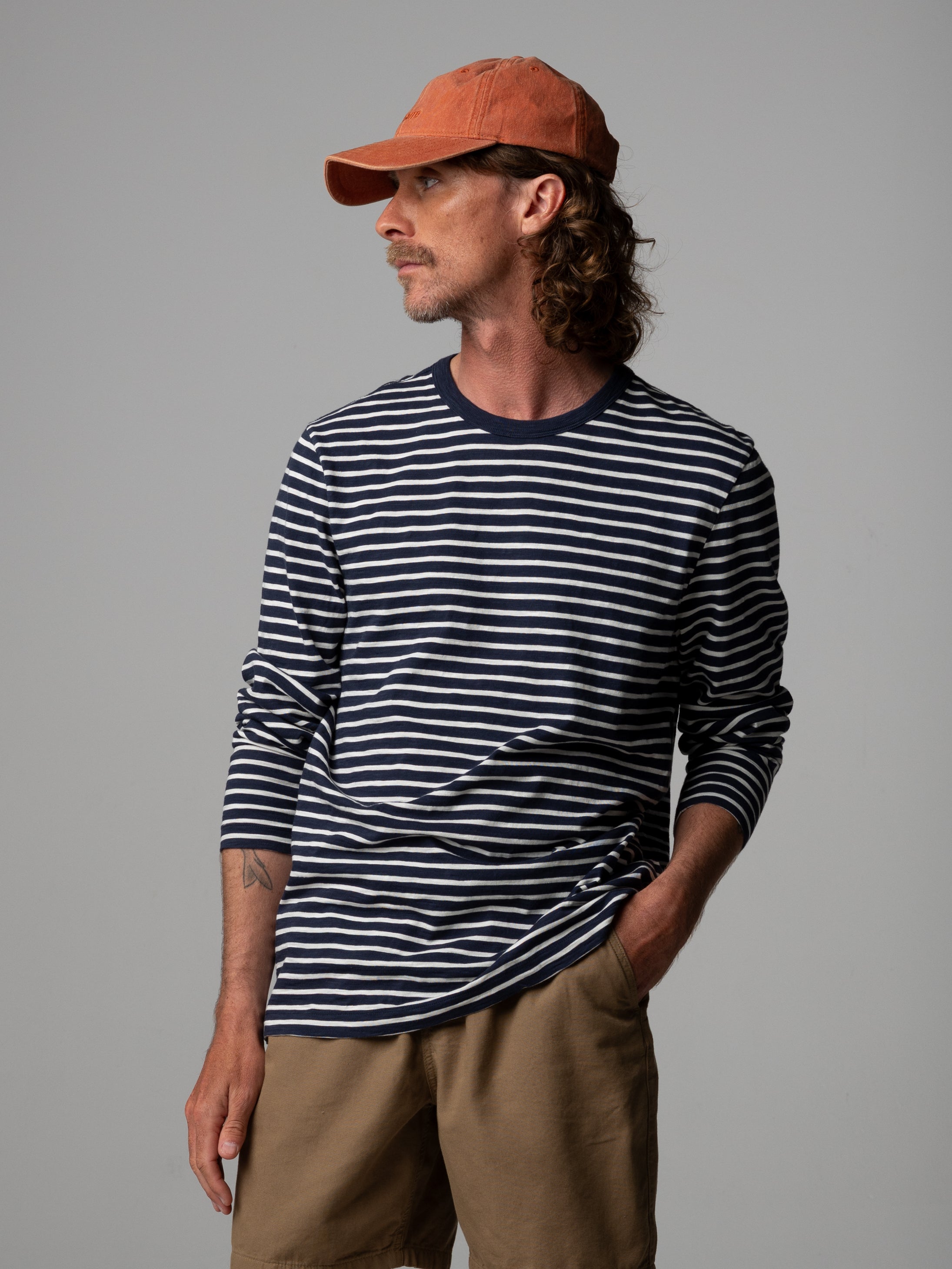 Men's Channel Stripe Long Sleeve T-Shirt