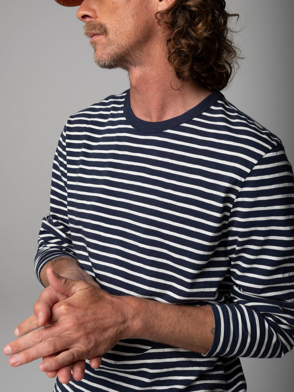 Men's Channel Stripe Long Sleeve T-Shirt