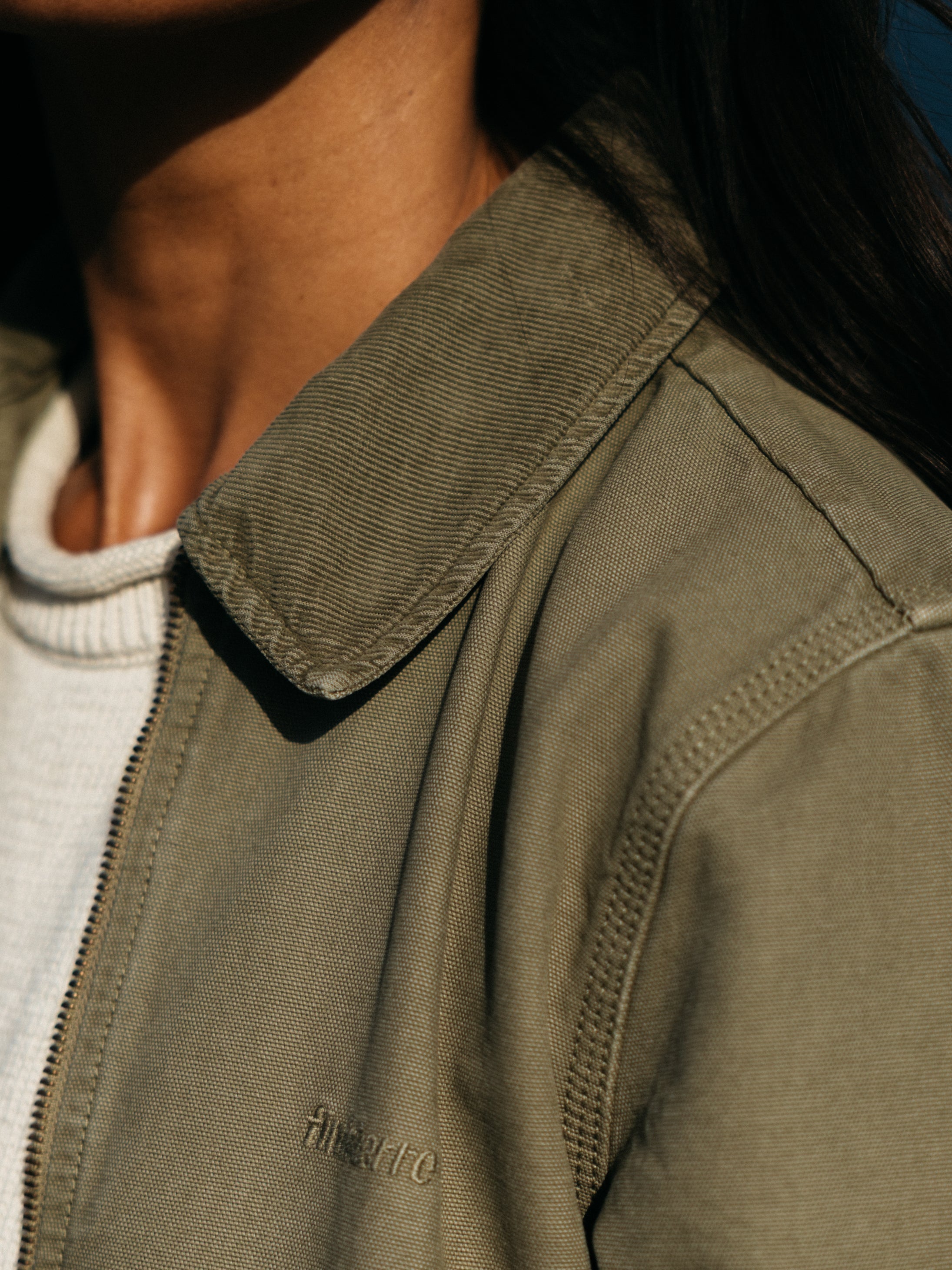 Women's Beau Canvas Zip Up Jacket