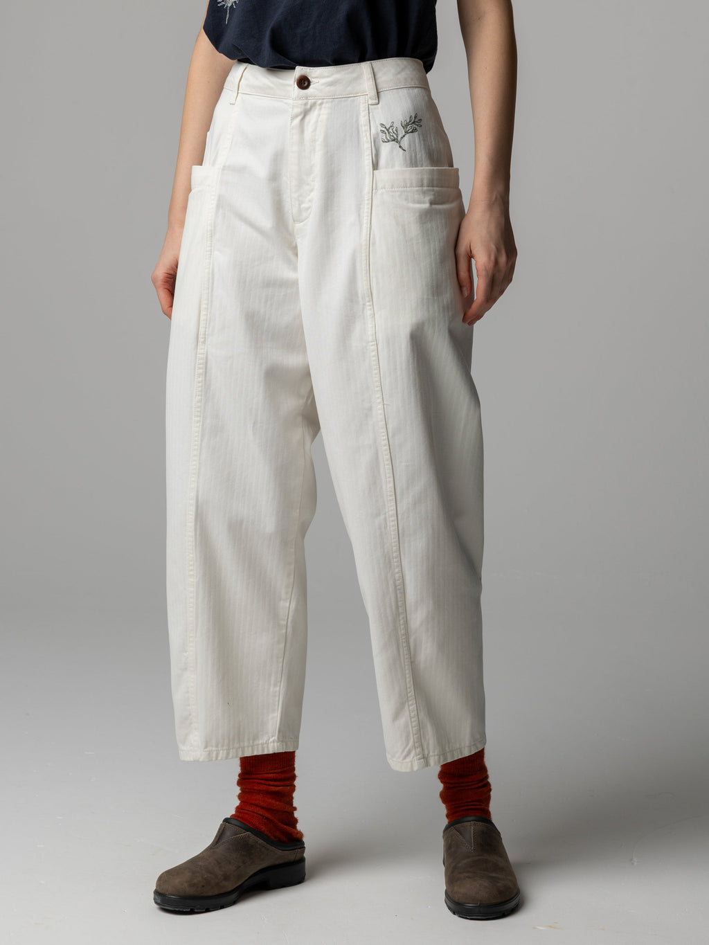 Women's Floral Marine Croft Workwear Barrel Trouser