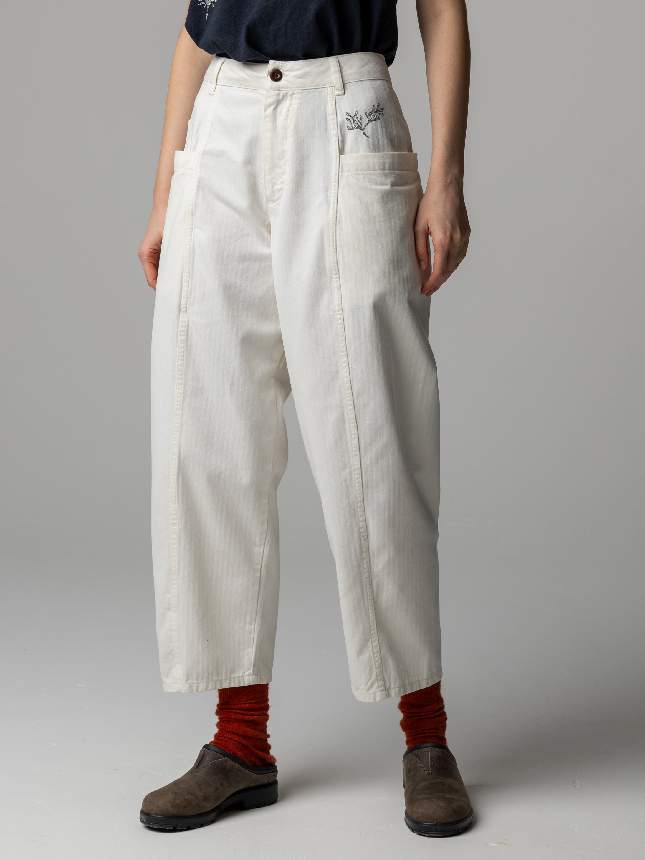 Women's Floral Marine Croft Workwear Barrel Trouser