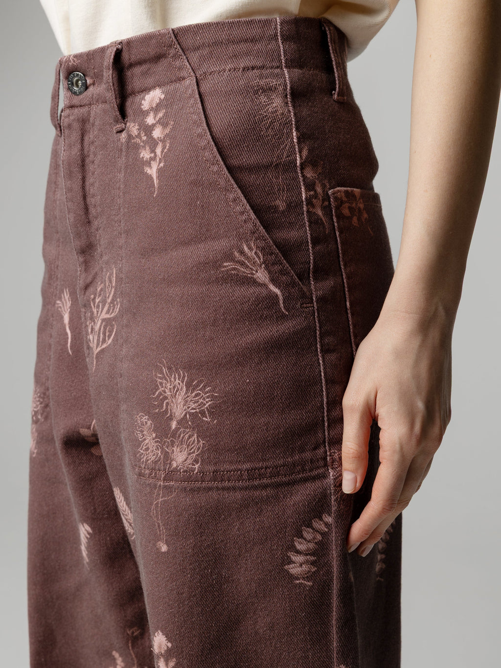 Women's Floral Marine Yarrel Printed Trouser