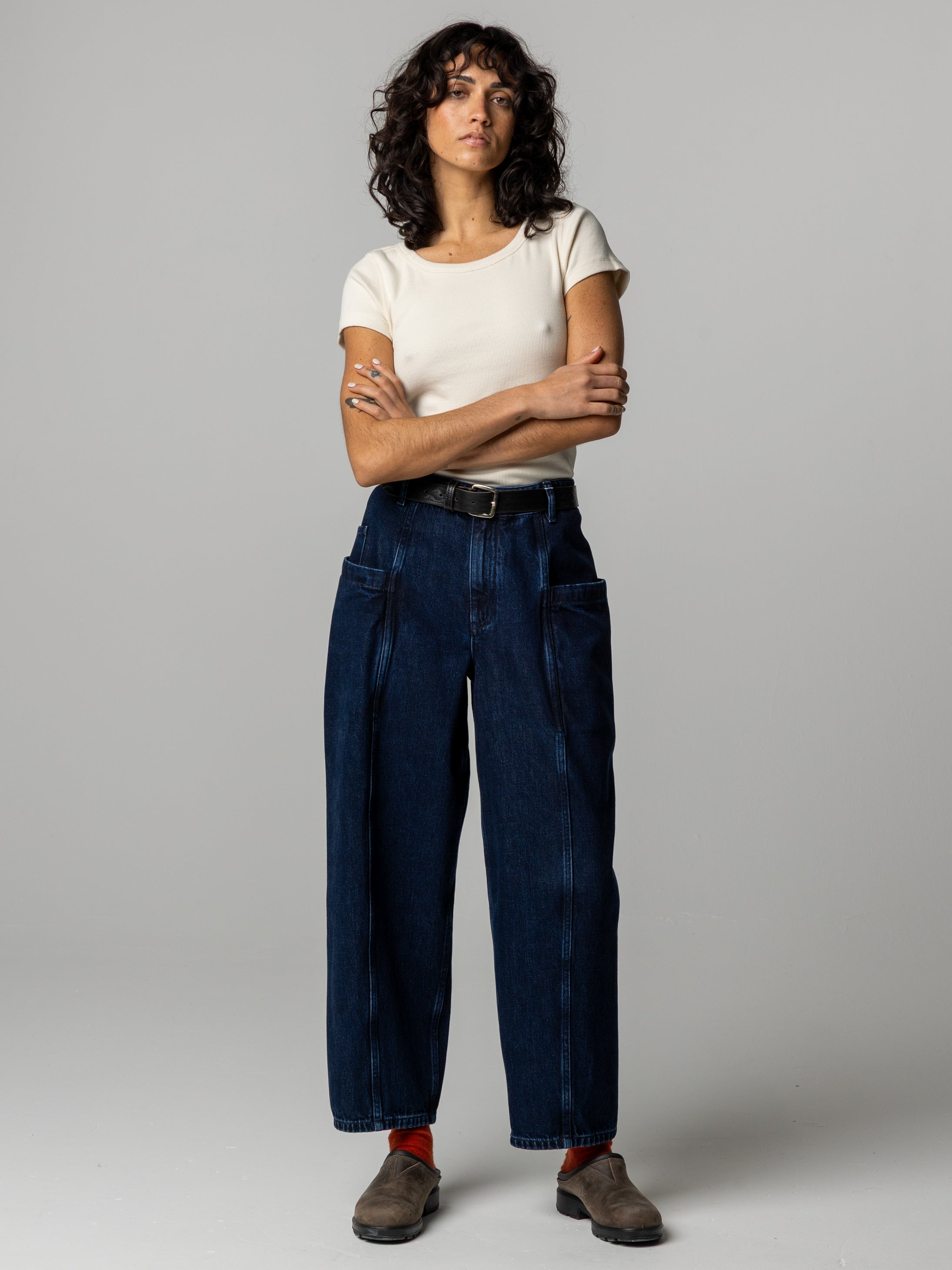 Women's Croft Workwear Denim Barrel Trouser
