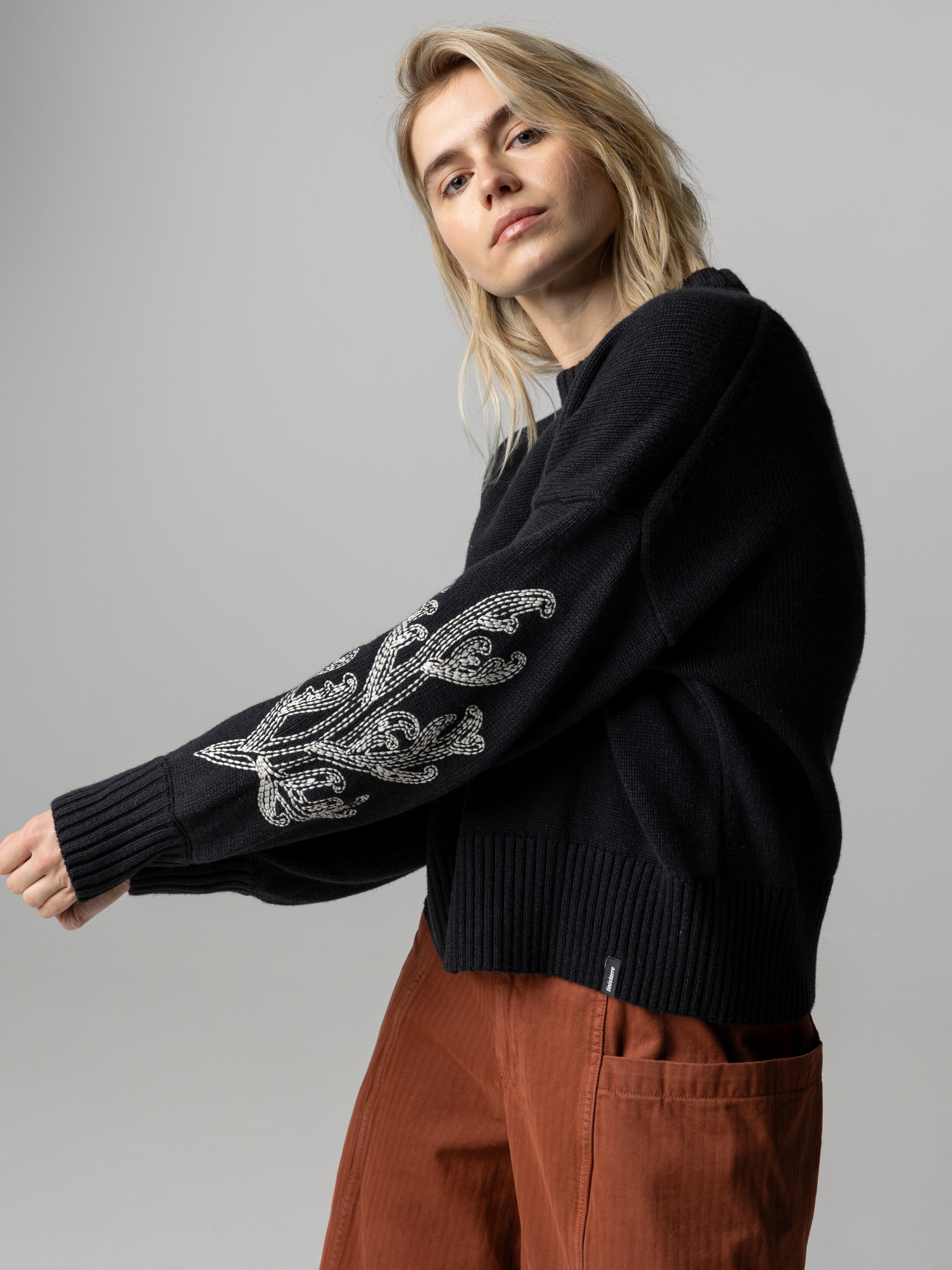 Women's Floral Marine Jumper