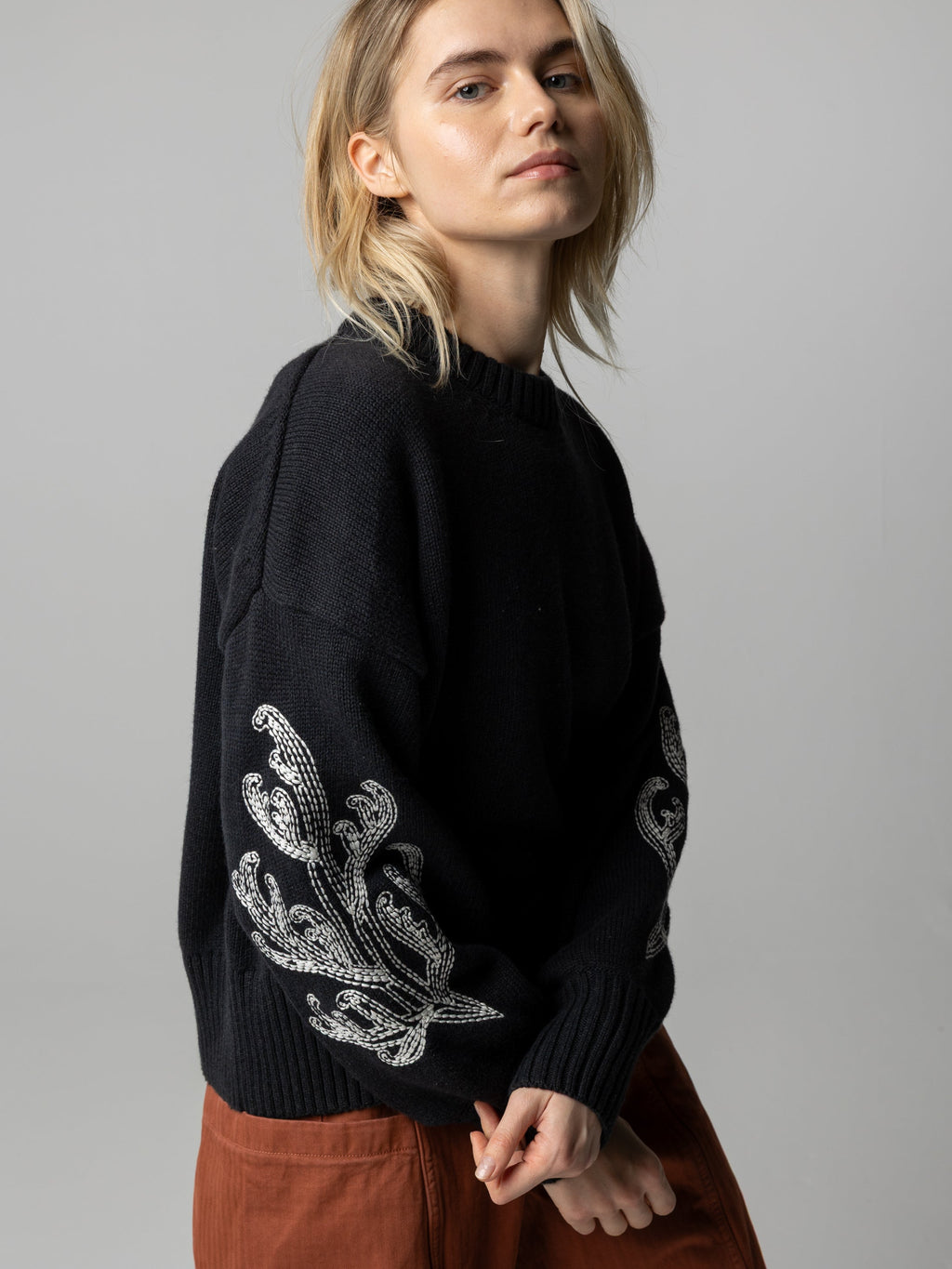 Women's Floral Marine Jumper