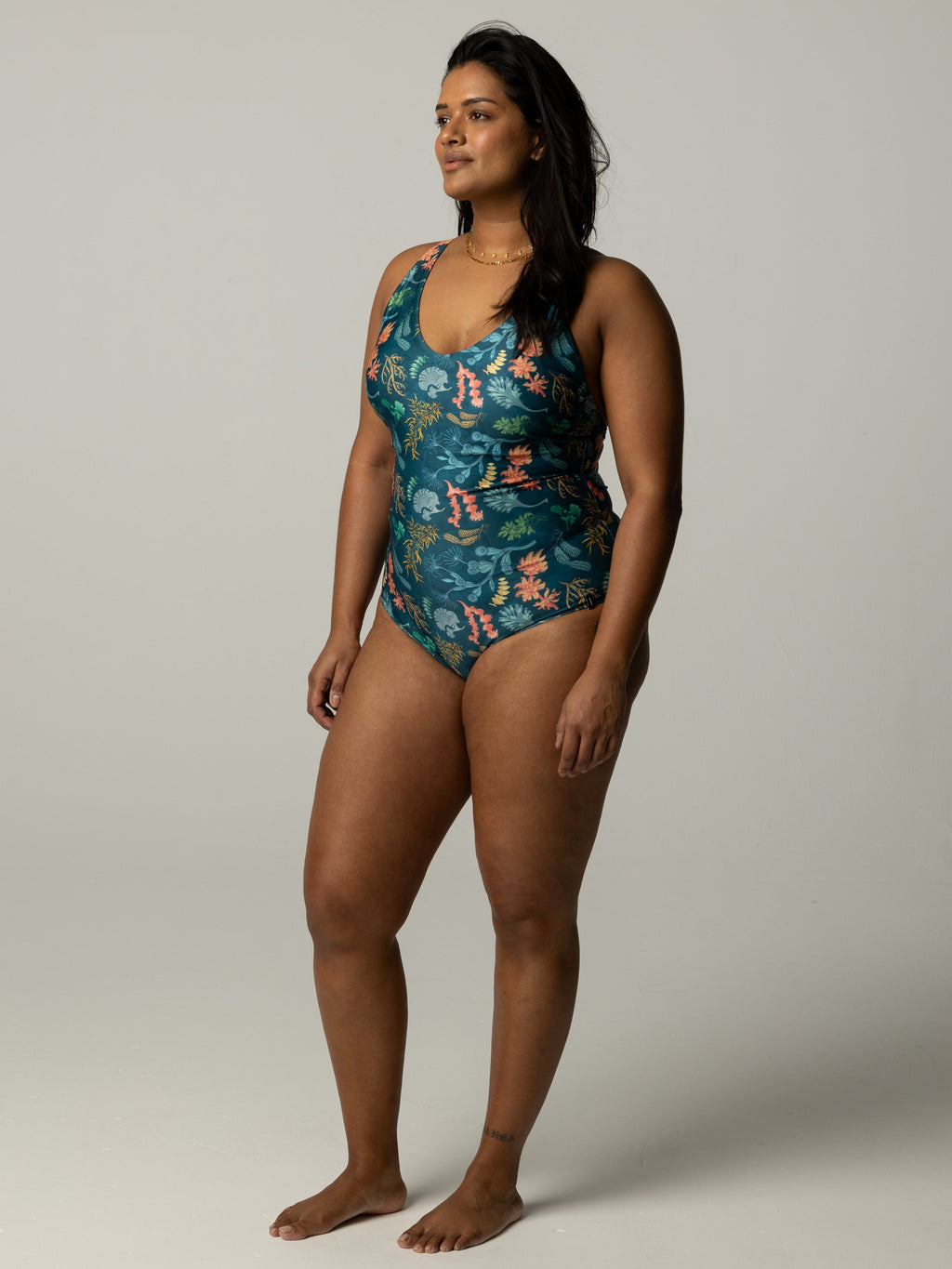 Women's Senara V-Neck Printed Swimsuit