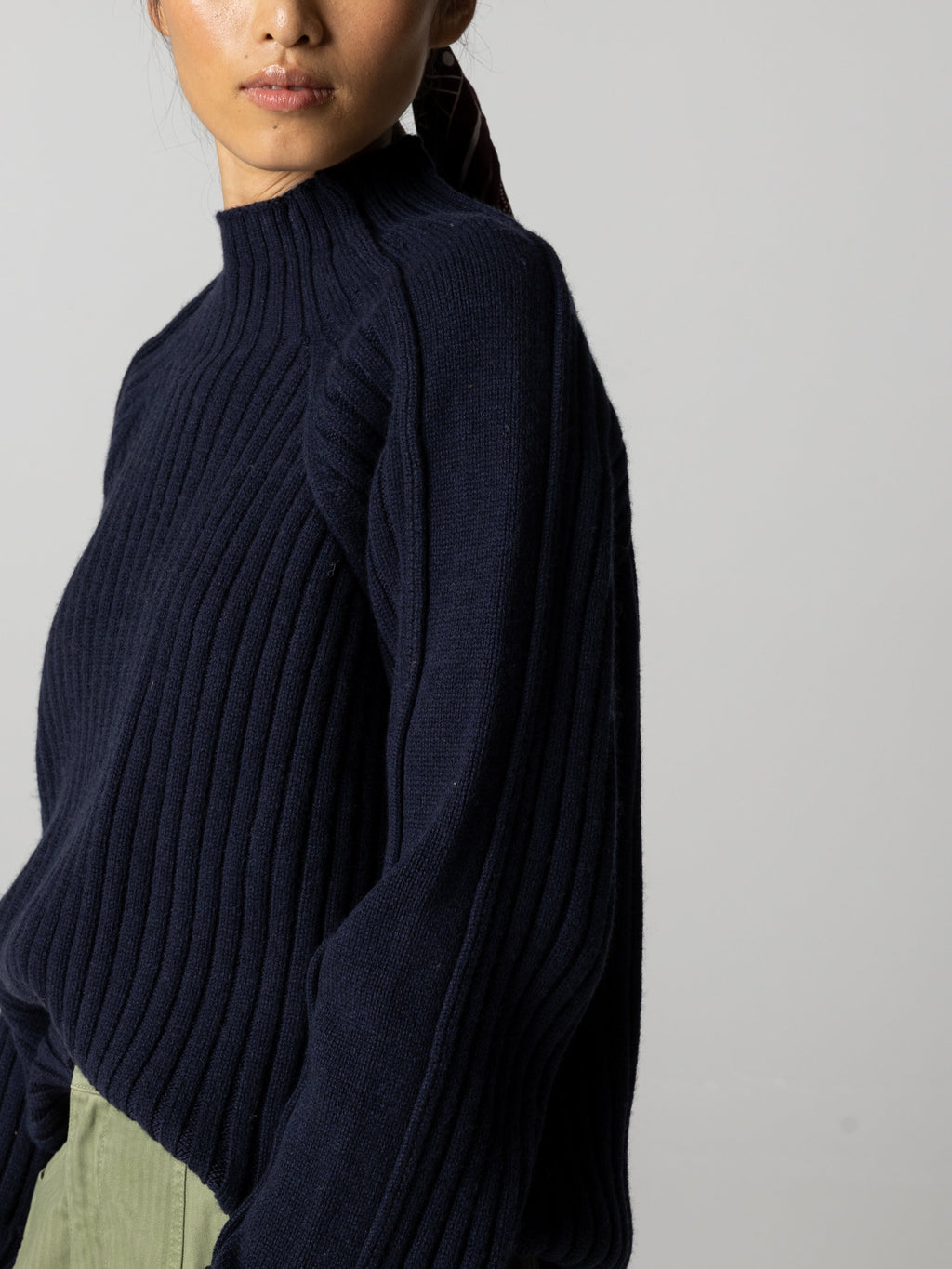 Women's Breakwater High Neck Ribbed Jumper