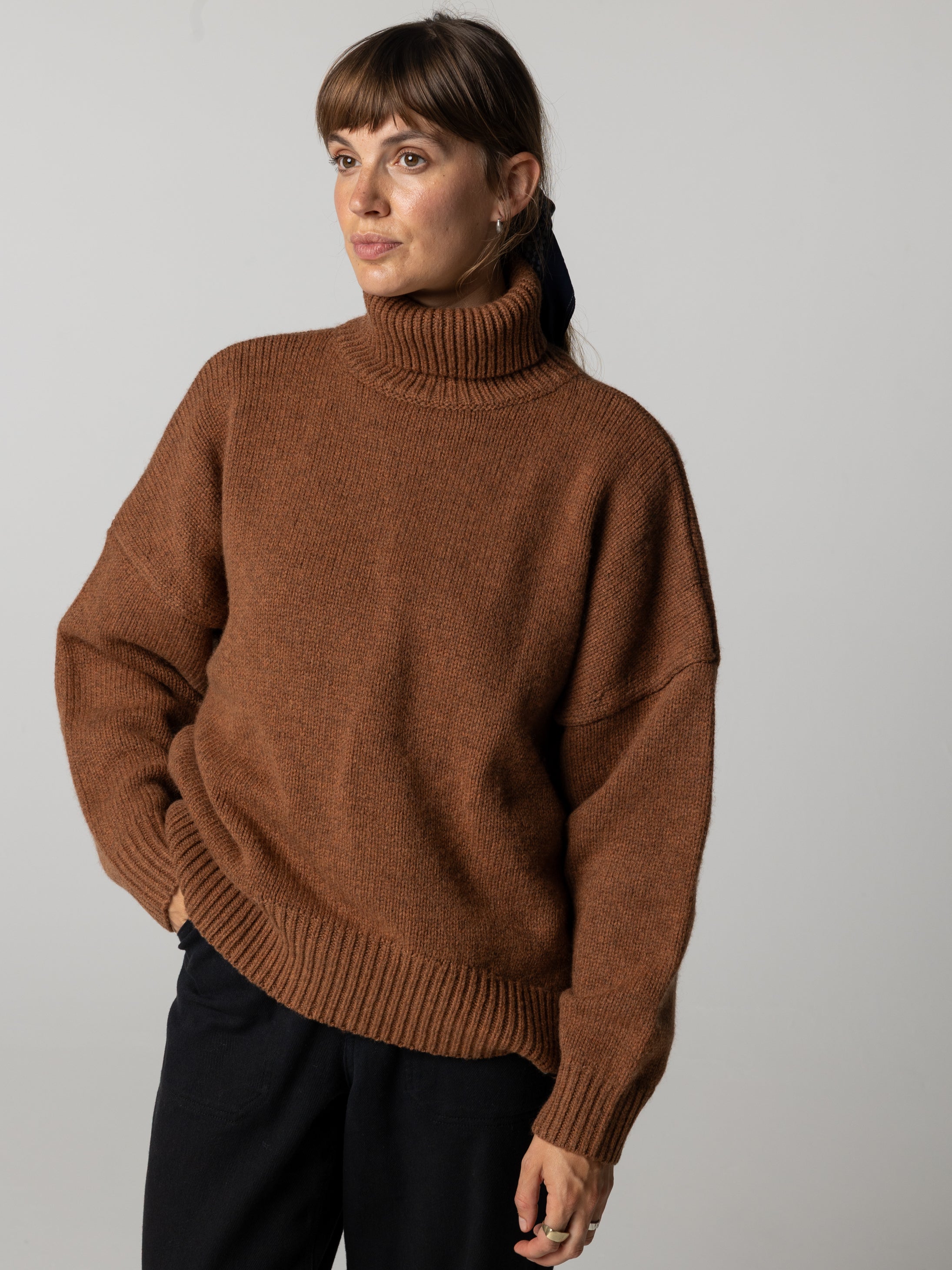 Women's Eyre Roll Neck Knit Jumper